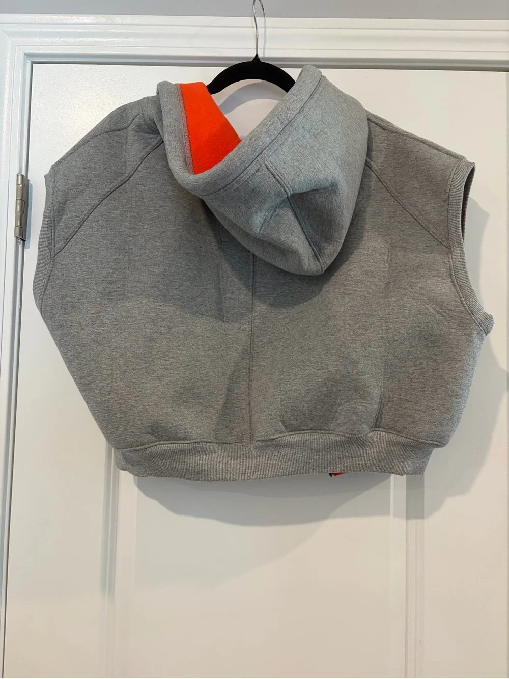We The Free Grey Hoodie Jacket with Bright Orange Lining